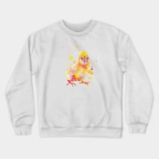 Yellow happy chick Crewneck Sweatshirt